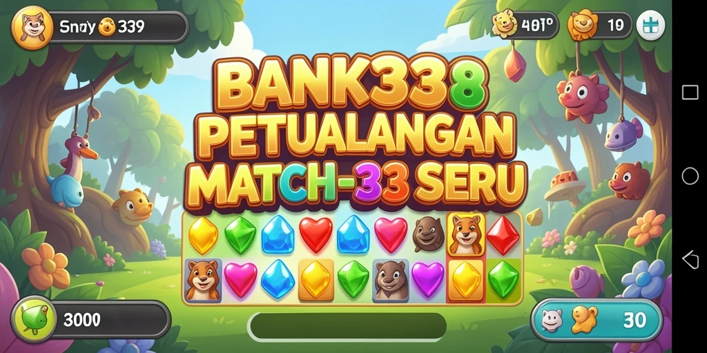 Tangkapan layar gameplay BANK338 yang penuh warna dan mendebarkan.
