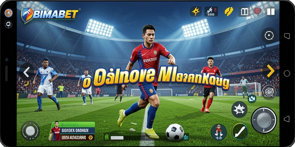 Screenshot gameplay BIMABET menampilkan aksi olahraga yang mendebarkan dan interaksi antar pemain.