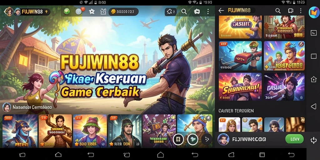 Tampilan screenshot menunjukkan gameplay seru dan karakter menarik di FUJIWIN88.