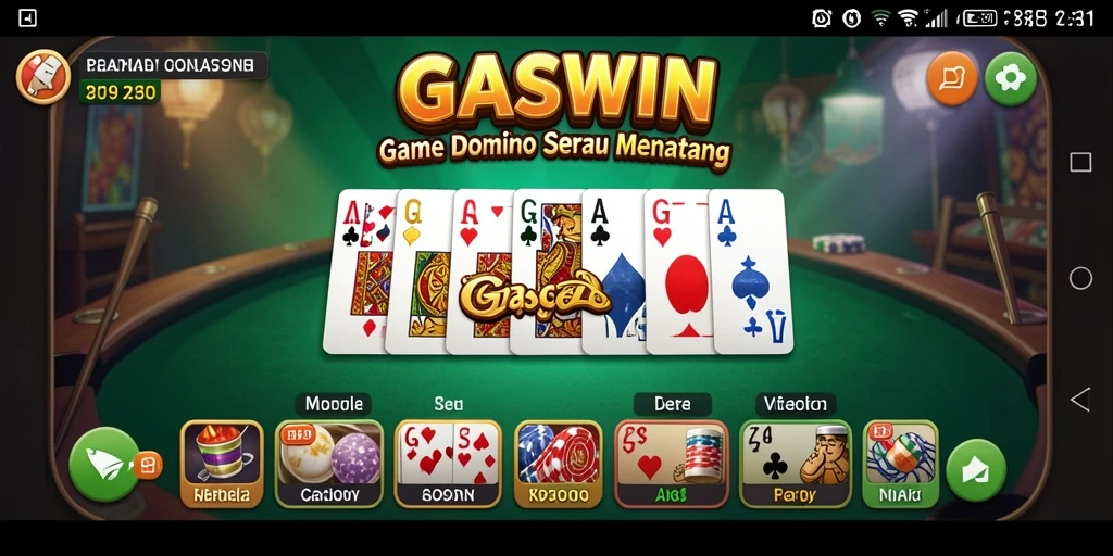 Tampilan gameplay seru dari GASWIN yang menarik dan interaktif.