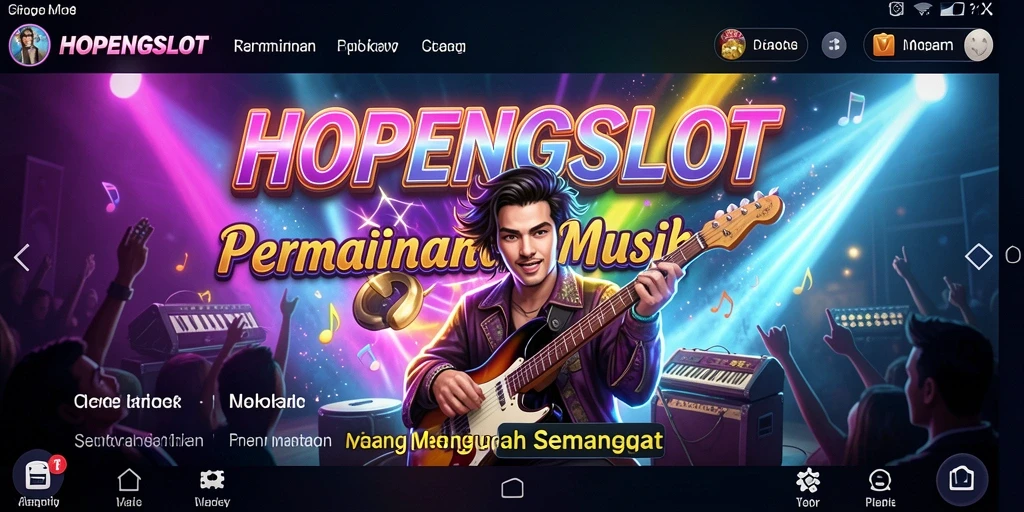 Tampilan gameplay HOPENGSLOT yang penuh warna dan energik.