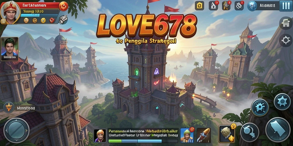 Gameplay intens di LOVE678 dengan menara pertahanan strategis.