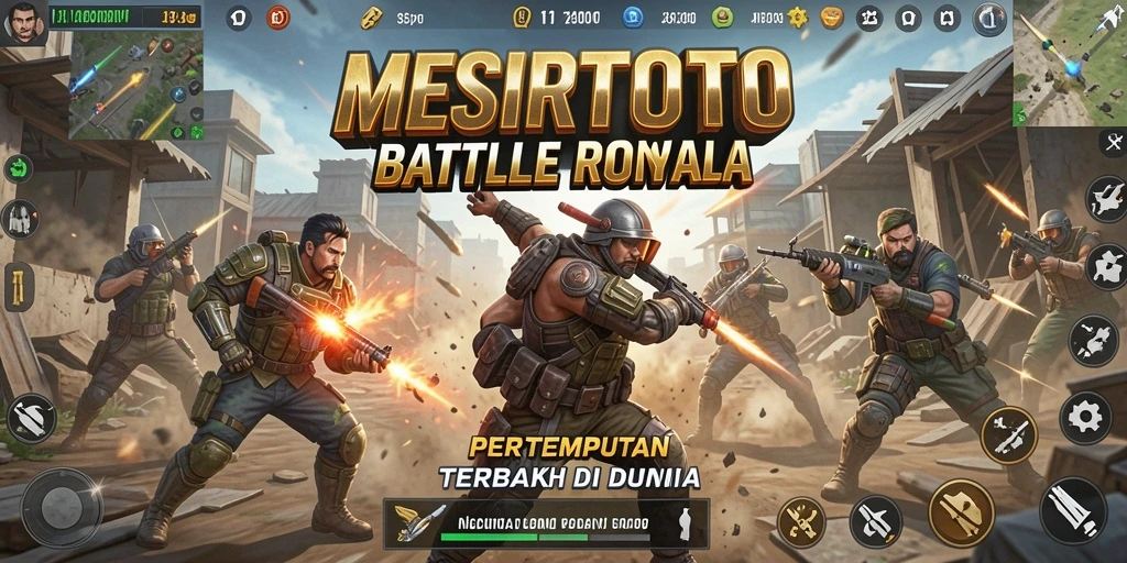 Tampilan gameplay mesirtoto dengan pertempuran yang mendebarkan.