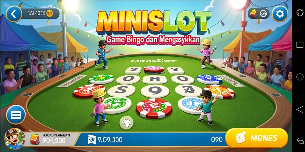 Gameplay seru dari game Bingo MINISLOT terlihat jelas di screenshot ini.