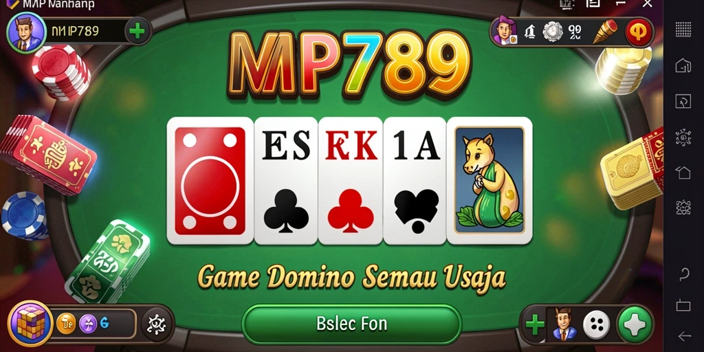 Screenshot gameplay Domino yang menarik di MVP789.