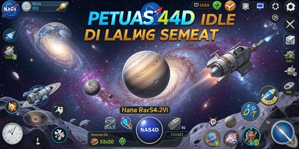Gameplay NASA4D yang menarik dengan eksplorasi luar angkasa.