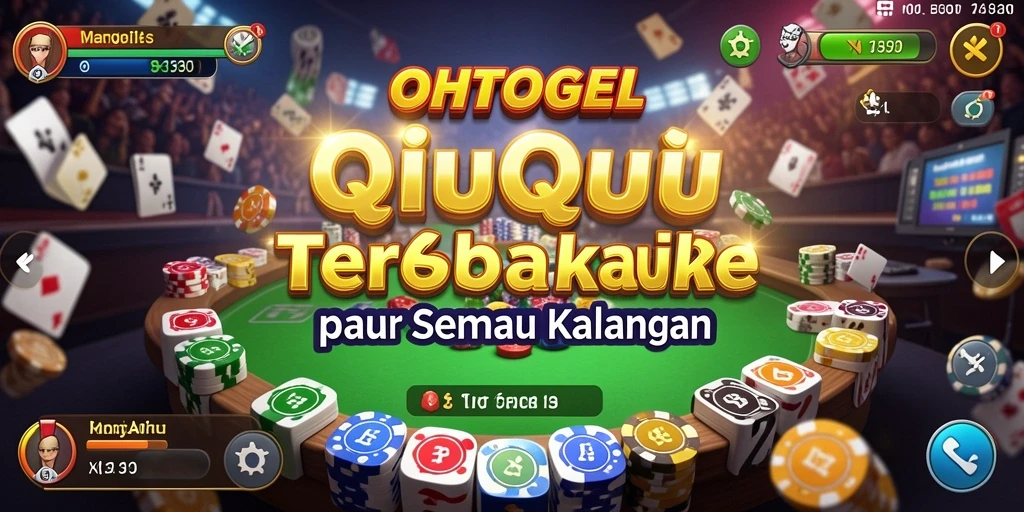 Screenshot OHTOGEL menampilkan momen gameplay QiuQiu yang seru.