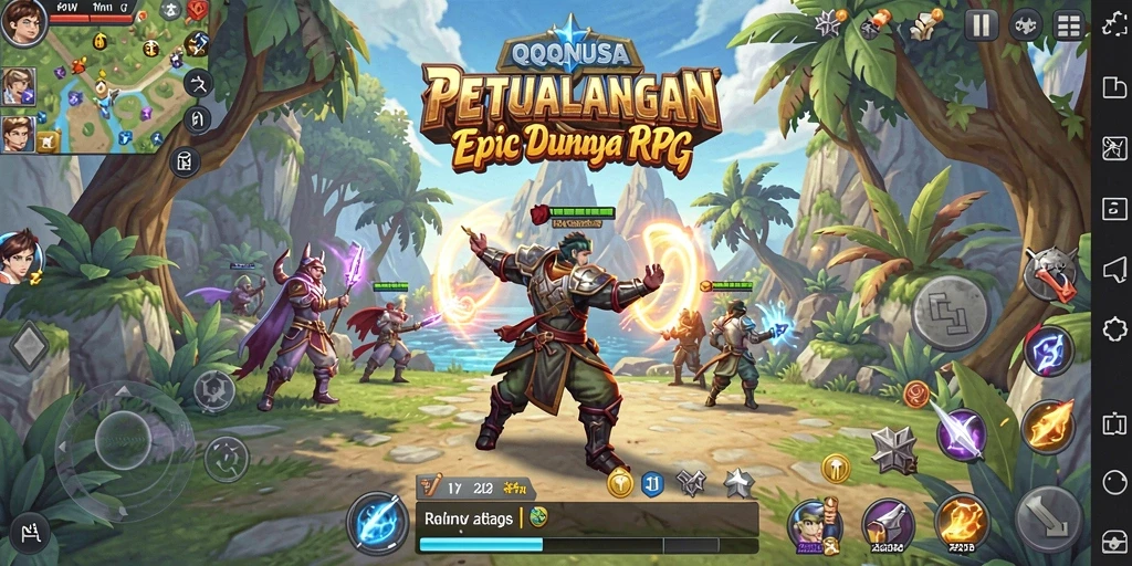 Tangkapan layar menampilkan aksi seru dalam permainan RPG.