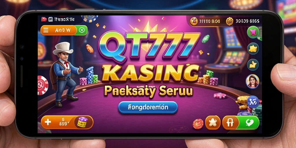 Tampilan gameplay QT777 menampilkan suasana Kasino yang mendebarkan.