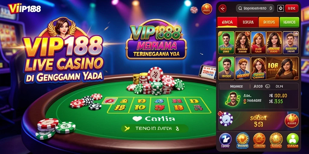 Tampilan luar biasa dari gameplay Live Casino VIP188.